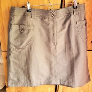 Tilley Grey Green Outdoor Hiking Skirt size 16